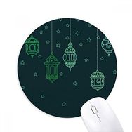 Dıythinker Fener Basit Geometrik Şekiller Desen Baskılı Yuvarlak Kaymaz Kauçuk Mouse Pad