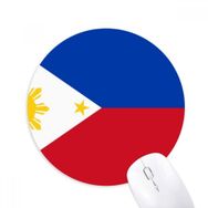 Dıythinker Filipinler Ulusal Bayrağı Asya Ülke Baskılı Yuvarlak Kaymaz Kauçuk Mouse Pad