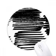 Dıythinker Fırça İşi Düzensiz Çizgi Doku Baskılı Yuvarlak Kaymaz Kauçuk Mouse Pad