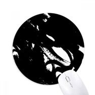 Dıythinker Fırça İşi Düzensiz Doku Baskılı Yuvarlak Kaymaz Kauçuk Mouse Pad