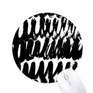 Dıythinker Fırça İşi Eğri Doku Baskılı Yuvarlak Kaymaz Kauçuk Mouse Pad