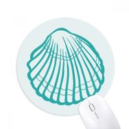 Dıythinker Fisto Deniz Yaşamı Yeşil İllüstrasyon Baskılı Yuvarlak Kaymaz Kauçuk Mouse Pad