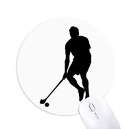 Dıythinker Fiziksel Eğitim Hokey Sporları Koşu Baskılı Yuvarlak Kaymaz Kauçuk Mouse Pad