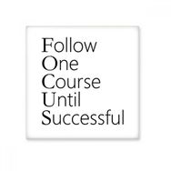 Dıythinker Follow Successful Quote 20x20 cm Seramik Karo