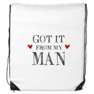 Dıythinker For My Woman It From My Man Sevgililer Günü Hediyesi İpli Sırt Çantası