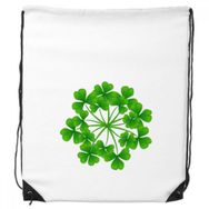 Dıythinker Four Leaf Clover Daire İrlanda St Patrick Günlük Sırt Çantası