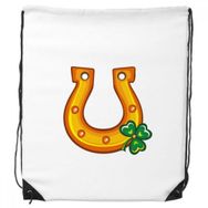 Dıythinker Four Leaf Clover U Tipi Demir İrlanda St Patrick Günlük Sırt Çantası