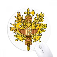 Dıythinker Fransa Avrupa Ulusal Amblem Baskılı Yuvarlak Kaymaz Kauçuk Mouse Pad
