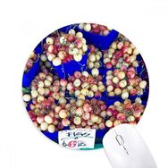 Dıythinker Fresh Fruits Cherry Picture Photography Baskılı Yuvarlak Kaymaz Kauçuk Mouse Pad