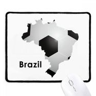 Dıythinker Futbol Brezilya Haritası Şekilli Brezilya Slogan Kaymaz Siyah Başlıklı Kenarlar