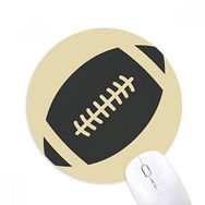 Dıythinker Futbol Spor Basit Geometri Desenli Baskılı Yuvarlak Kaymaz Kauçuk Mouse Pad