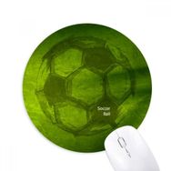 Dıythinker Futbol Sporları Yeşil Baskılı Yuvarlak Kaymaz Kauçuk Mouse Pad