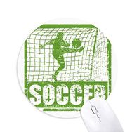 Dıythinker Futbolcusu Puanları Gol Futbol Baskılı Yuvarlak Kaymaz Kauçuk Mouse Pad