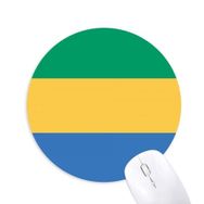 Dıythinker Gabon Ulusal Bayrak Afrika Ülke Baskılı Yuvarlak Kaymaz Kauçuk Mouse Pad