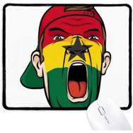 Dıythinker Gana Bayrağı Yüz Makyaj Maskesi Çığlık Kap Kaymaz Mouse Pad