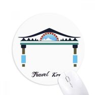 Dıythinker Geleneksel Anma Kemeri Kore Baskılı Yuvarlak Kaymaz Kauçuk Mouse Pad