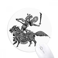 Dıythinker Geleneksel Gölge Çince Opera Kadın Baskılı Yuvarlak Kaymaz Kauçuk Mouse Pad