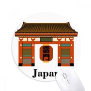 Dıythinker Geleneksel Japon Çin Yerel Tapınağı Baskılı Yuvarlak Kaymaz Kauçuk Mouse Pad