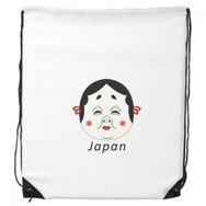 Dıythinker Geleneksel Japon Komik Kadın Maske İpli Sırt Çantası