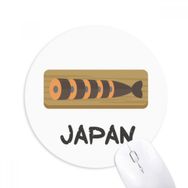 Dıythinker Geleneksel Japon Kuai Cruisine Baskılı Yuvarlak Kaymaz Kauçuk Mouse Pad