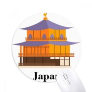 Dıythinker Geleneksel Japon Kültürü Tapınağı Baskılı Yuvarlak Kaymaz Kauçuk Mouse Pad