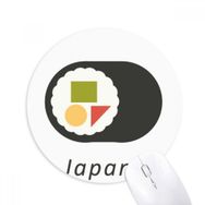 Dıythinker Geleneksel Japon Yerel Maki Sushi Baskılı Yuvarlak Kaymaz Kauçuk Mouse Pad
