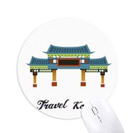 Dıythinker Geleneksel Kemer Kore Baskılı Yuvarlak Kaymaz Kauçuk Mouse Pad
