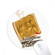 Dıythinker Geleneksel Singapur Kaya Tost Baskılı Yuvarlak Kaymaz Kauçuk Mouse Pad