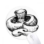 Dıythinker Gerçekçi Swamm Çizgi İllüstrasyon Desen Baskılı Yuvarlak Kaymaz Kauçuk Mouse Pad