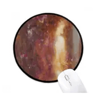 Dıythinker Geri Güzellik XJJ Yağlıboya Yuvarlak Kaymaz Mouse Pad