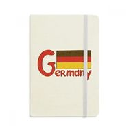 Dıythinker Germary Ulusal Bayrağı Kırmızı Desenli Kumaş Sert Kapak A5 Defter