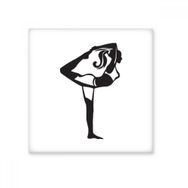 Dıythinker Germe Yoga Kız Sağlıklı Spor Silüeti 20x20 cm Seramik Karo