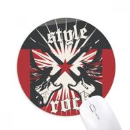 Dıythinker Gitar Kaya Tutku Kombinasyonu Desen Baskılı Yuvarlak Kaymaz Kauçuk Mouse Pad