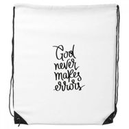 Dıythinker God Never Makes Errors Alıntılı İpli Sırt Çantası