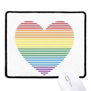 Dıythinker Gökkuşağı Gay Lezbiyen Astarlı Kalp LGBT Kaymaz Mouse Pad