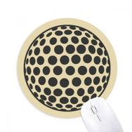 Dıythinker Golf Spor Basit Geometri Desenli Baskılı Yuvarlak Kaymaz Kauçuk Mouse Pad