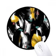 Dıythinker Graffiti Sanat Tahıl Illüstrasyon Desen Yuvarlak Kaymaz Mouse Pad