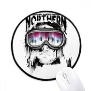 Dıythinker Graffiti Sokak Kuzey Kayak Gözlüğü Yuvarlak Kaymaz Mouse Pad