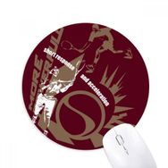 Dıythinker Graffiti Street Güçlü Teniscuları Baskılı Yuvarlak Kaymaz Kauçuk Mouse Pad