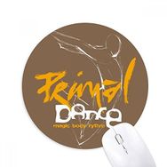 Dıythinker Graffiti Street Music Body Solo Baskılı Yuvarlak Kaymaz Kauçuk Mouse Pad