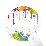 Dıythinker Graffiti Street Soyut Renkli Nokta Renkli Baskılı Yuvarlak Kaymaz Kauçuk Mouse Pad