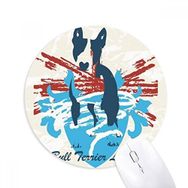 Dıythinker Grafiti Sokak Kırmızı Mavi Sanat İllüstrasyon Desen Baskılı Yuvarlak Kaymaz Kauçuk Mouse Pad