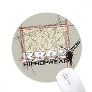 Dıythinker Grafiti Sokak Kültürü Erkek Hip Hop Baskılı Yuvarlak Kaymaz Kauçuk Mouse Pad
