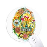 Dıythinker Grafiti Sokak Kültürü Tapınak Kek Yumurta Baskılı Yuvarlak Kaymaz Kauçuk Mouse Pad