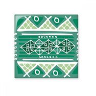 Dıythinker Green Hills Meksika Totems Antik Medeniyet Çizimi 10x10 cm Seramik Karo