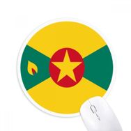 Dıythinker Grenada Kuzey Ameica Ulusal Amblem Baskılı Yuvarlak Kaymaz Kauçuk Mouse Pad
