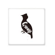Dıythinker Grouse Siyah ve Beyaz Hayvan Seramik 10x10 cm Seramik Karo