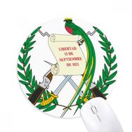 Dıythinker Guatemala Ulusal Amblem Ülke Baskılı Yuvarlak Kaymaz Kauçuk Mouse Pad