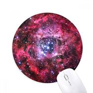 Dıythinker Gül Kırmızı Monoceros Rozet Nebula Desenli Baskılı Yuvarlak Kaymaz Kauçuk Mouse Pad