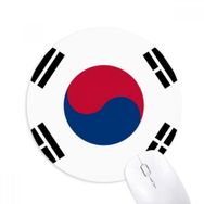 Dıythinker Güney Kore Ulusal Bayrağı Asya Ülke Baskılı Yuvarlak Kaymaz Kauçuk Mouse Pad